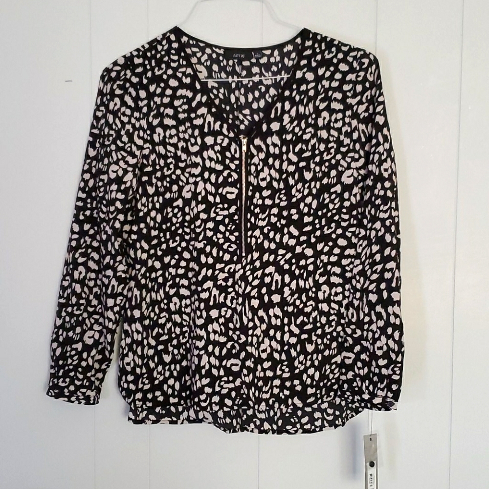 Animal print blouse